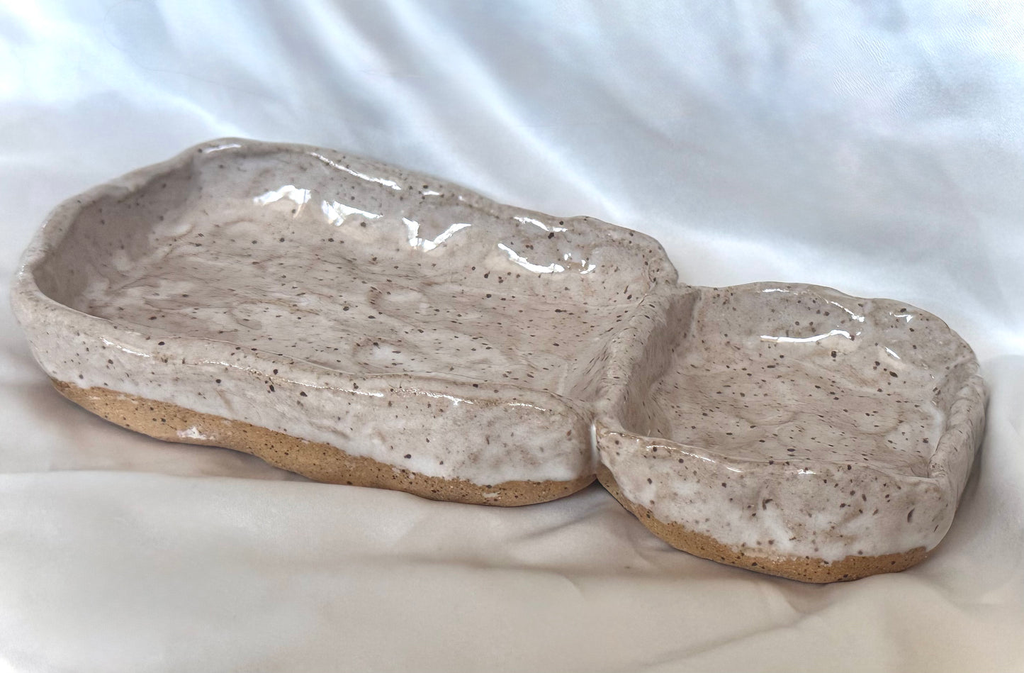 Handcrafted olive snack dish